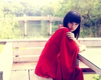 古裝紅衣美女