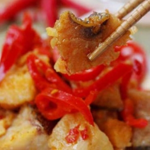 下飯一流的香辣鱈魚塊