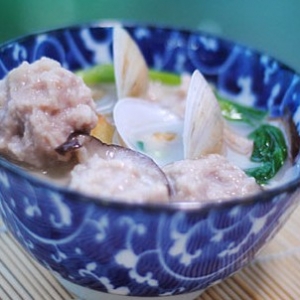 蛤蜊香菇魚丸湯