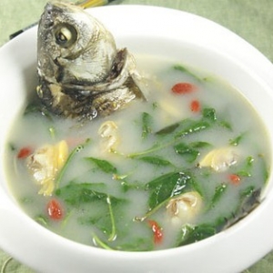 鯽魚花蛤枸杞葉湯