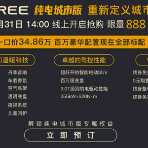 嵐圖FREE純電城市版上市 價格34.86萬元